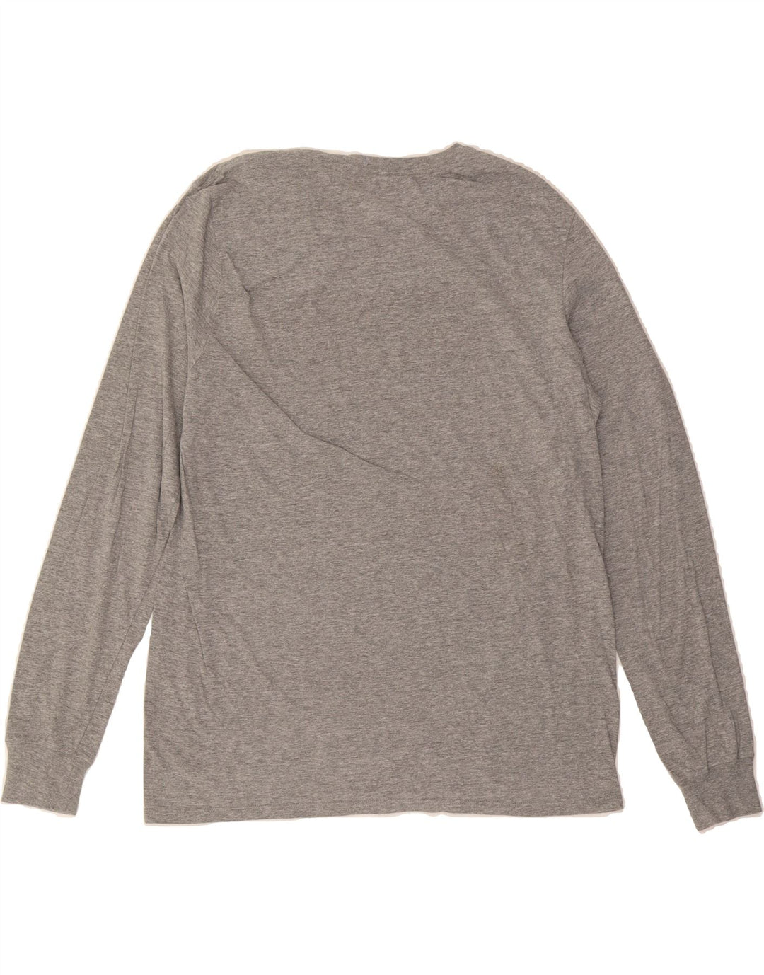 NIKE Mens Athletic Cut Graphic Top Long Sleeve Large Grey Vintage Nike and Second-Hand Nike from Messina Hembry 
