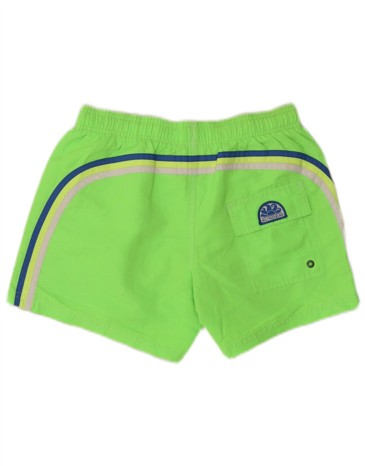 SUNDEK Mens Swimming Shorts Small  Green Polyester