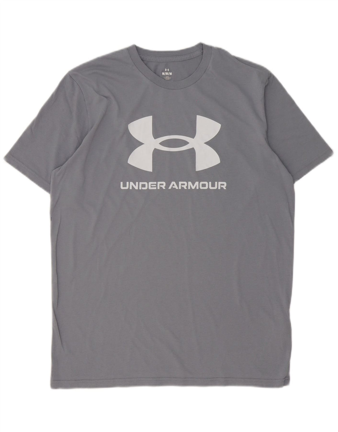 Under Armour Mens Loose Fit Graphic T-Shirt Top Medium Grey Cotton