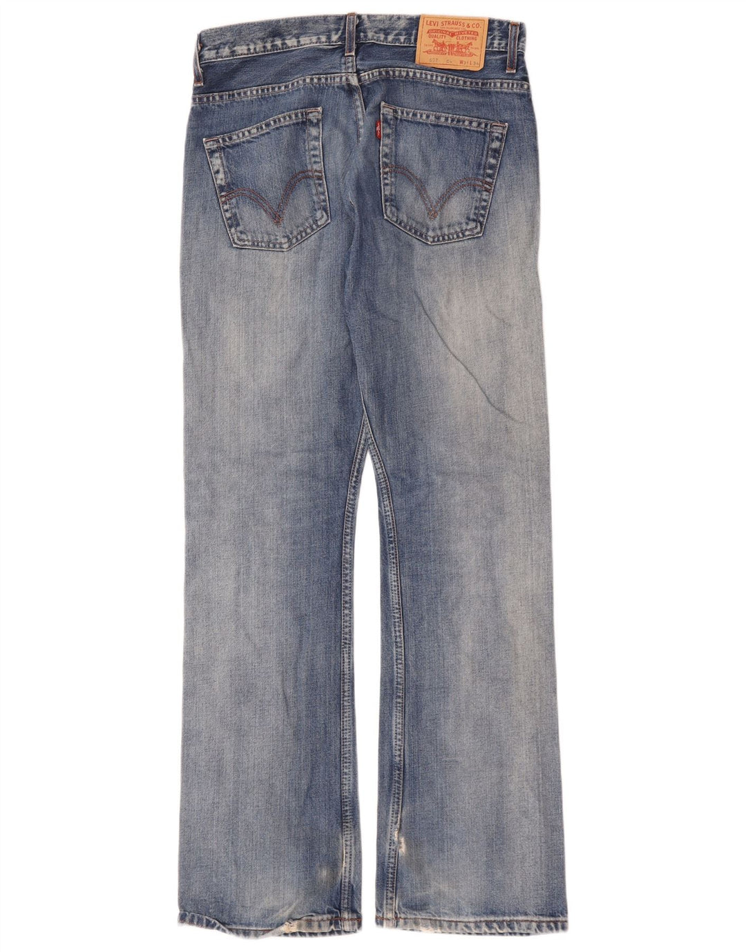 Levi's Mens 507 Slim Bootcut Jeans W31 L34 Blue Cotton