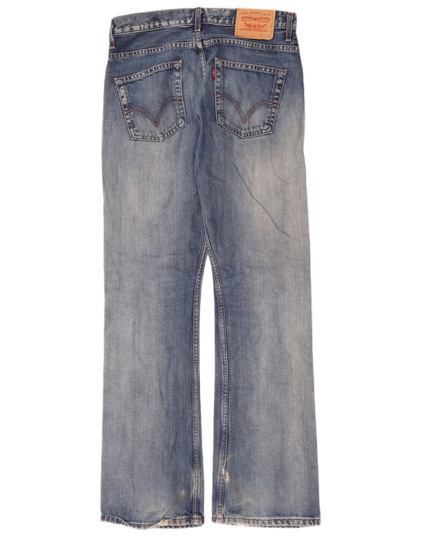 Levi's Mens 507 Slim Bootcut Jeans W31 L34 Blue Cotton