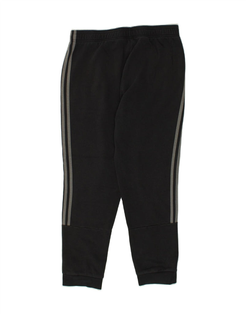 ADIDAS Mens Tracksuit Trousers Joggers Large Black Cotton | Vintage Adidas | Thrift | Second-Hand Adidas | Used Clothing | Messina Hembry 