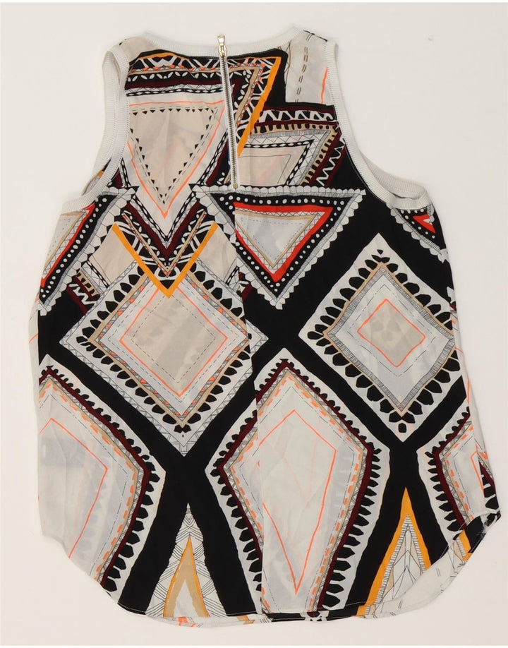 MOSSIMO Womens Vest Top UK 10 Small Multicoloured Geometric Polyester Vintage Mossimo and Second-Hand Mossimo from Messina Hembry 