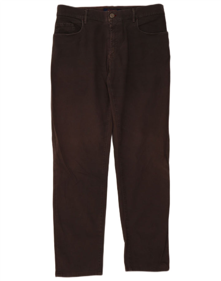 Trussardi Mens Straight Casual Trousers W36 L34 Grey
