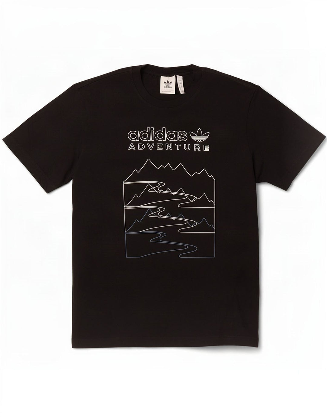 Adidas Mens Graphic T-Shirt Top Small Black Cotton