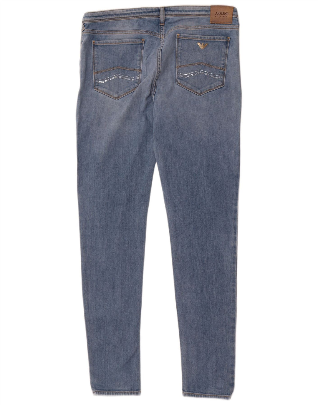 Armani Womens Skinny Jeans W33 L31 Blue Cotton