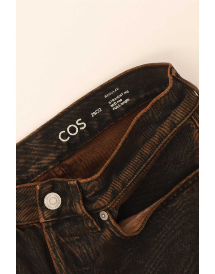 Cos Mens Mid Rise Straight Jeans W29 L28 Brown