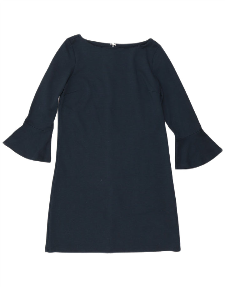 Gap Womens 3/4 Sleeve Shift Dress UK 10 Small Navy Blue Polyester