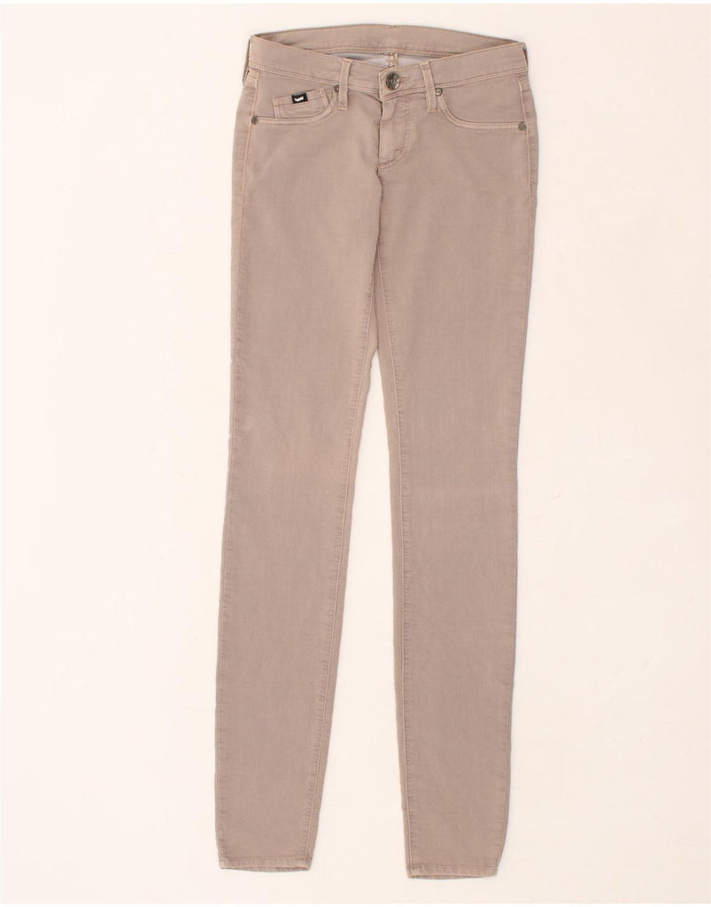 GAS Womens Skinny Casual Trousers W27 L31 Beige | Vintage Gas | Thrift | Second-Hand Gas | Used Clothing | Messina Hembry 