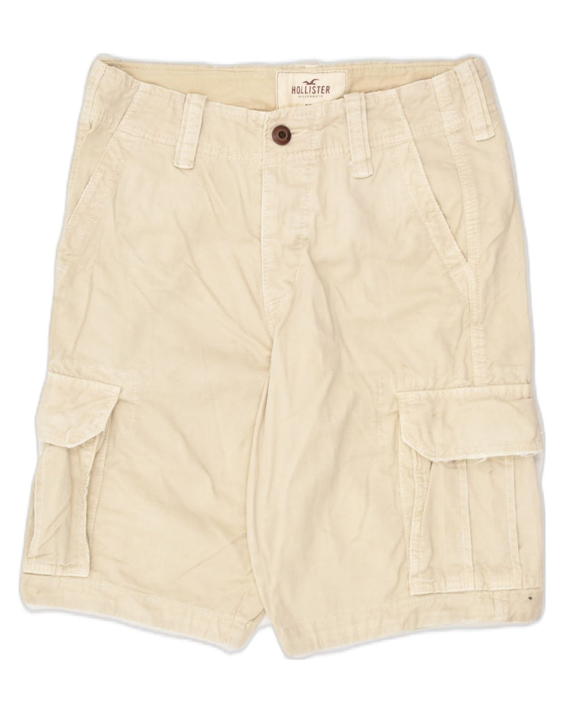 HOLLISTER Mens Cargo Shorts W28 Small Beige Cotton | Vintage Hollister | Thrift | Second-Hand Hollister | Used Clothing | Messina Hembry 