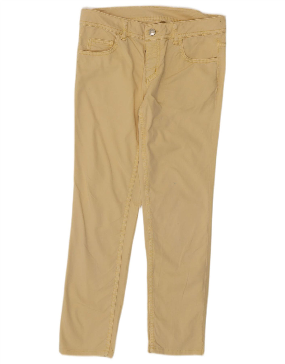 ICEBERG Womens Slim Cropped Trousers W27 L25 Yellow