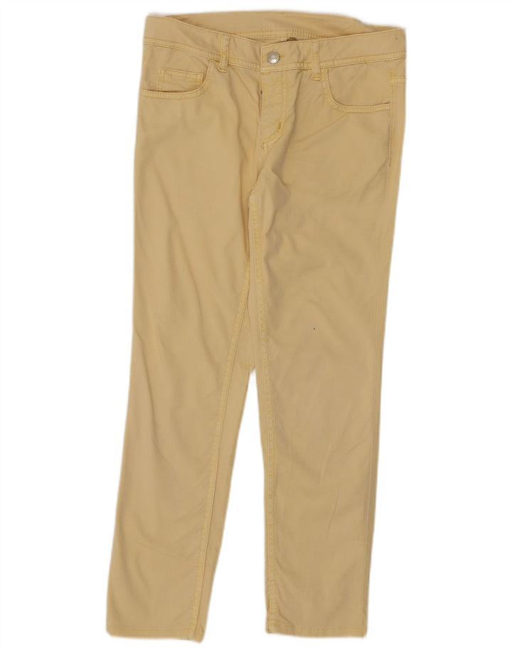 ICEBERG Womens Slim Cropped Trousers W27 L25 Yellow