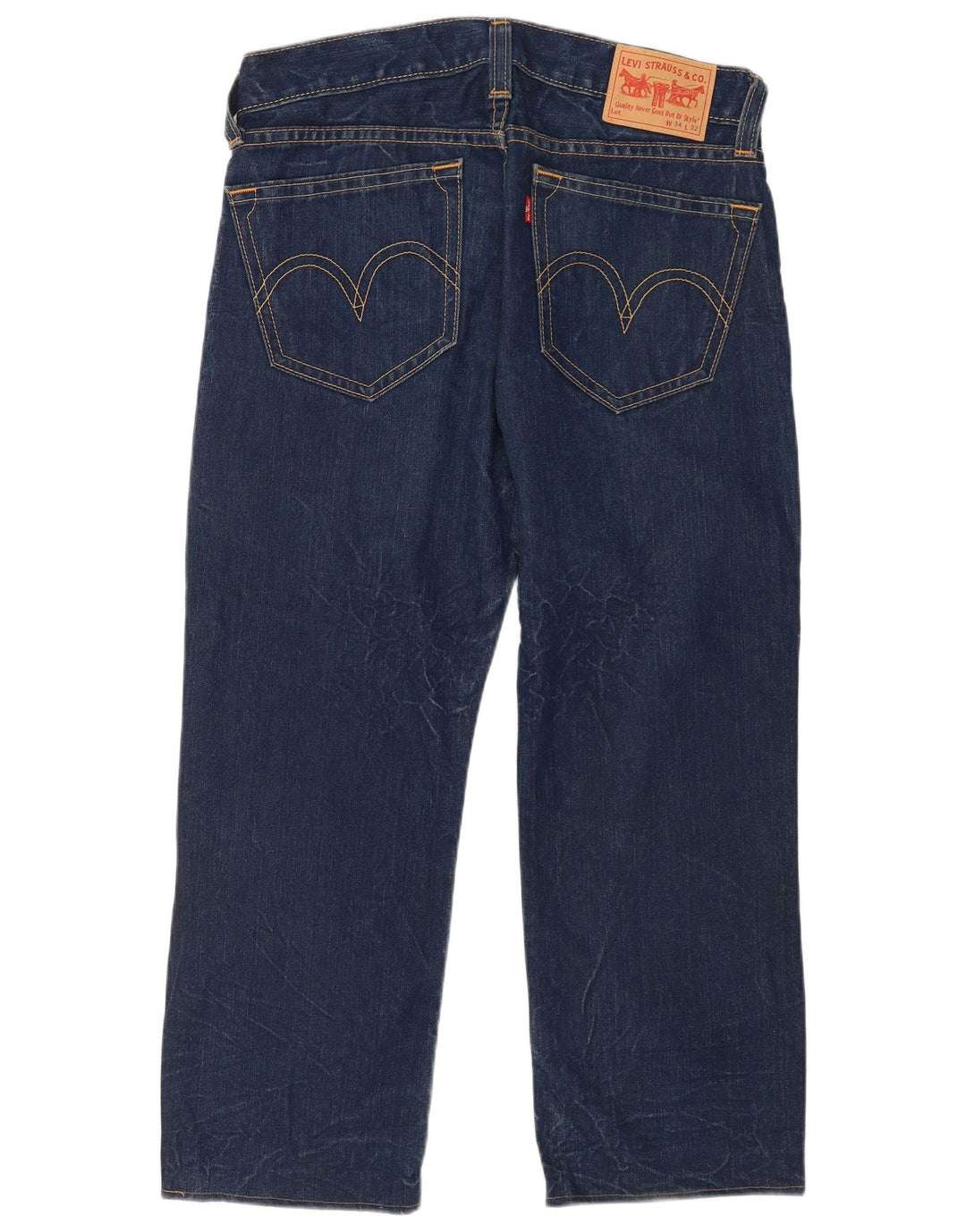 Levi's Mens Loose Jeans W34 L27 Navy Blue Cotton