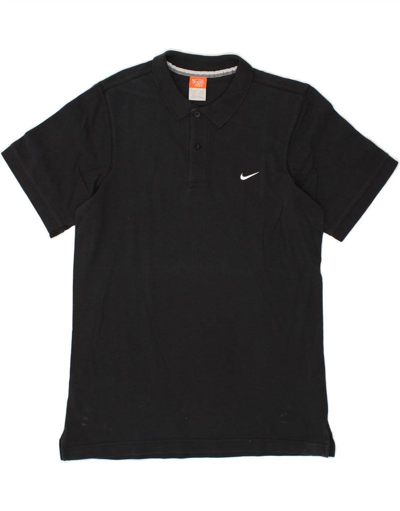 NIKE Mens Polo Shirt Medium Black Cotton | Vintage Nike | Thrift | Second-Hand Nike | Used Clothing | Messina Hembry 