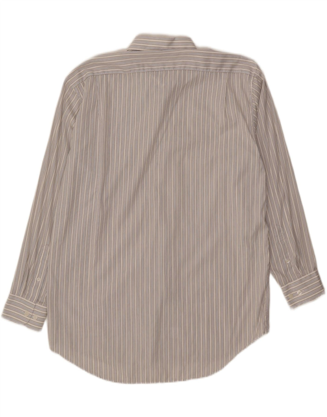 Pierre Cardin Mens Shirt XL Blue Striped Cotton