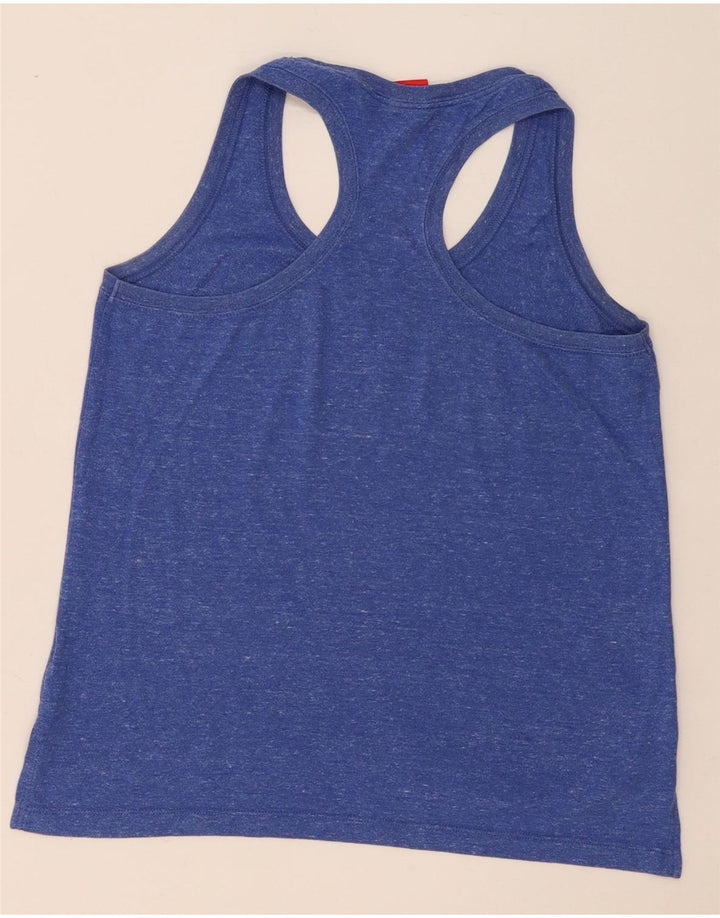 Nike Womens Vest Top UK 10 Small Blue Flecked