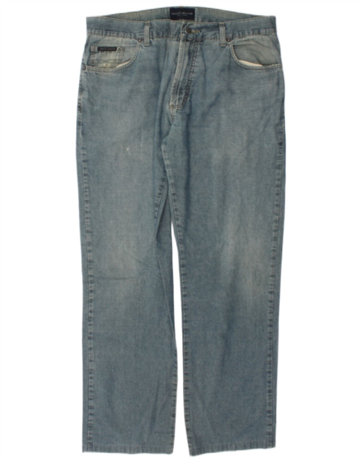 Gant Mens Straight Jeans W34 L31 Blue Cotton