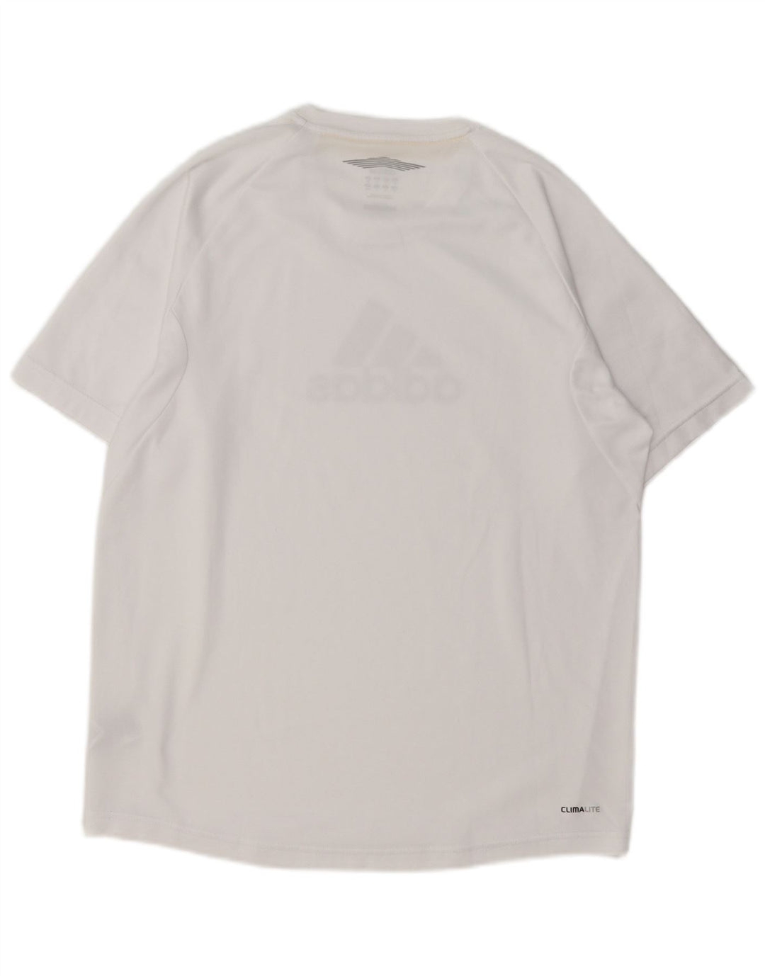 Adidas Mens Climalite Graphic T-Shirt Top Medium White Polyester