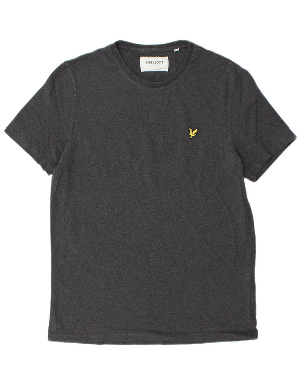 Lyle & Scott Mens T-Shirt Top Large Grey Cotton