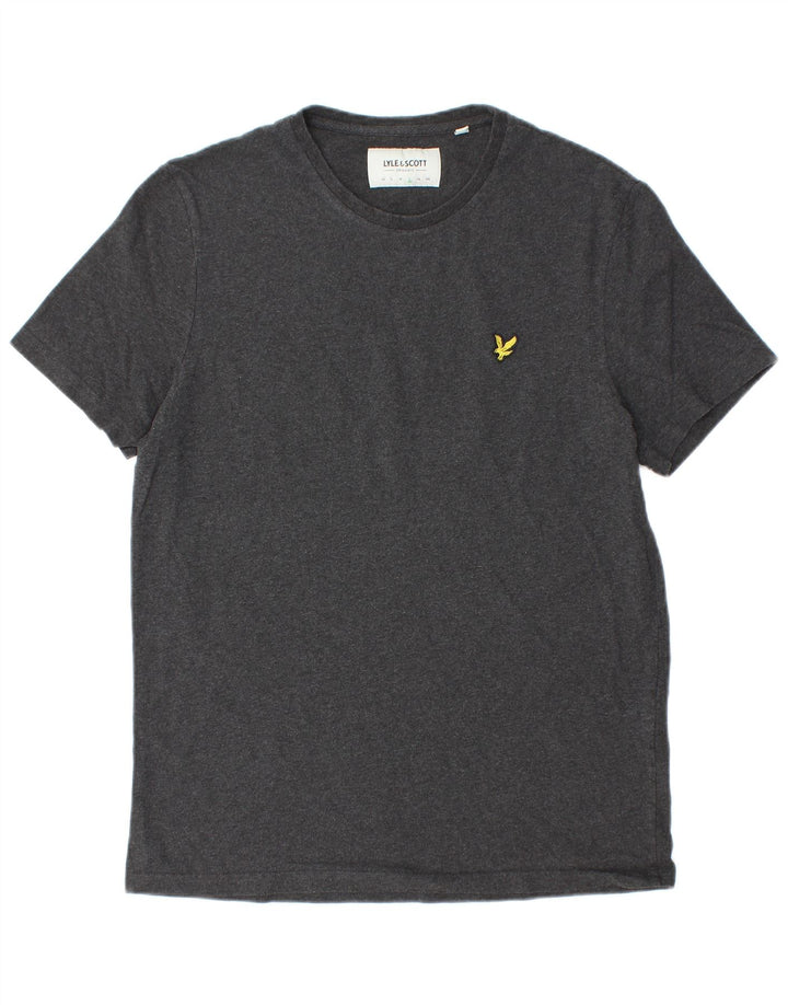 Lyle & Scott Mens T-Shirt Top Large Grey Cotton