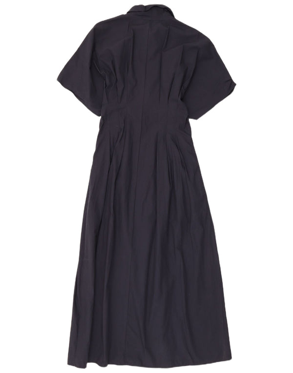 Zara Womens Maxi Dress UK 12 Medium Navy Blue