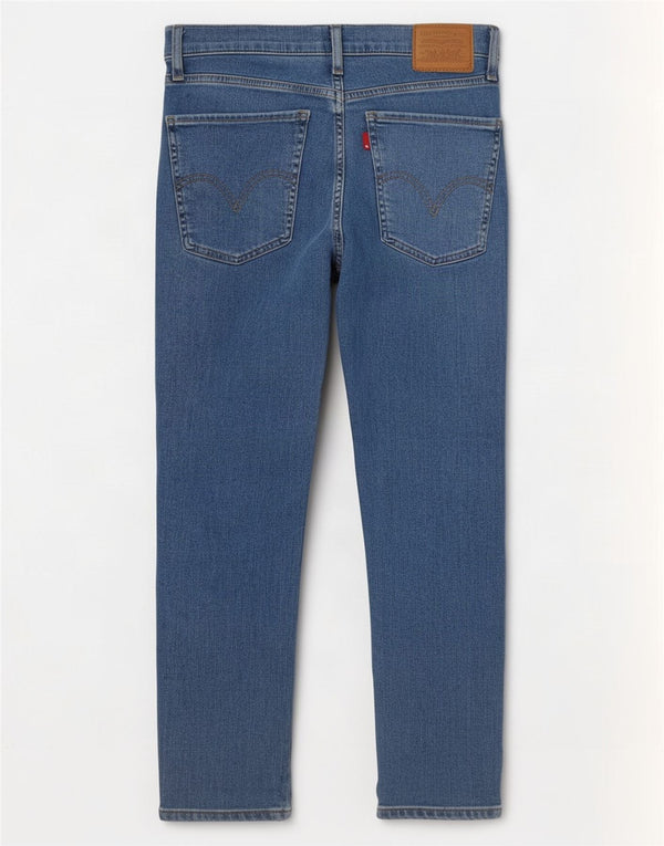 Levi's Womens Mile High Crop Super Skinny Jeans W27 L23 Blue Cotton