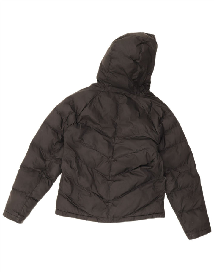 Nike Boys Hooded Padded Jacket 13-14 Years XL Black Polyester