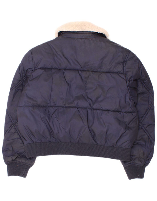 Tommy Hilfiger Girls Padded Jacket 7-8 Years Navy Blue Polyester