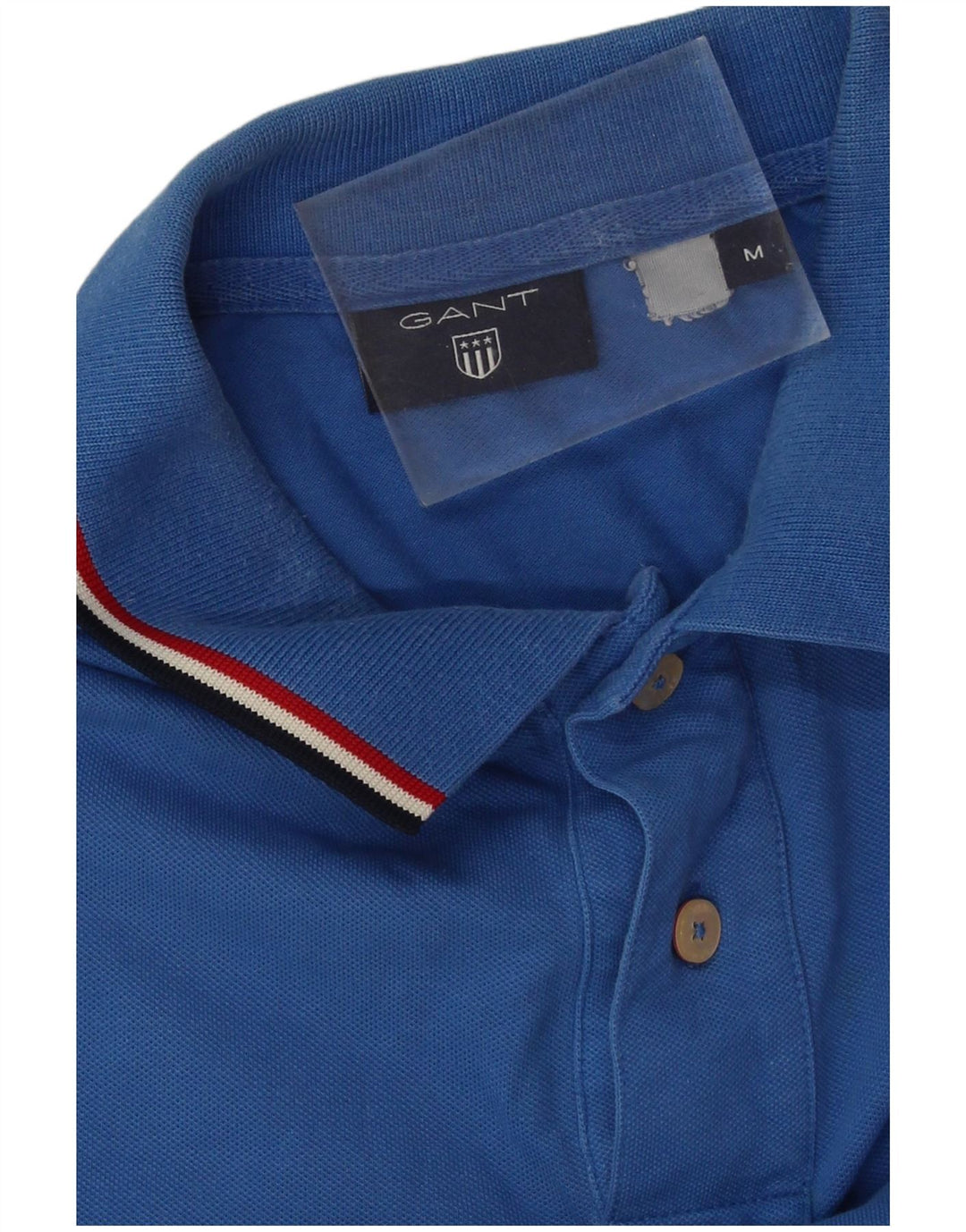 Gant Mens Polo Shirt Medium Blue Cotton