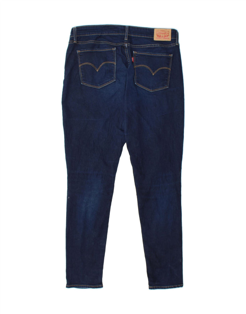LEVI'S Womens 711 Skinny Jeans W31 L30 Navy Blue Cotton Vintage Levi's and Second-Hand Levi's from Messina Hembry 