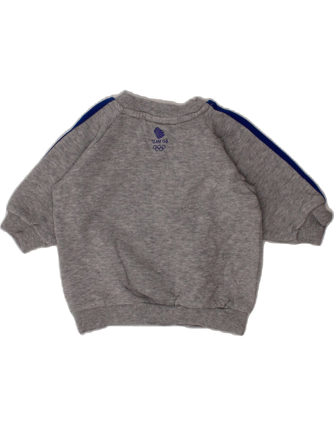 ADIDAS Baby Boys Graphic Sweatshirt Jumper 0-3 Months Grey Cotton Vintage Adidas and Second-Hand Adidas from Messina Hembry 