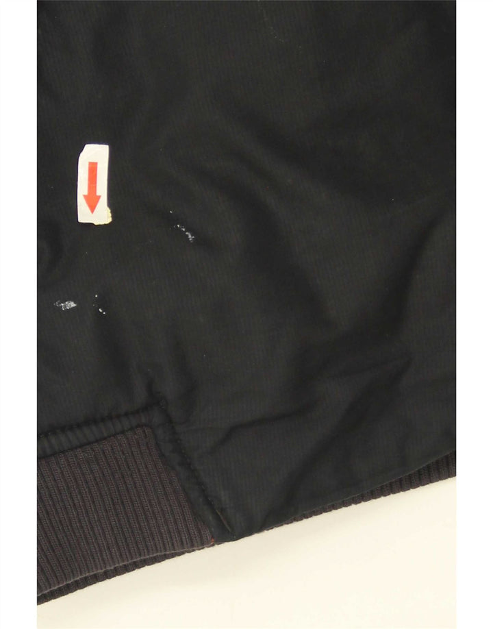 Nike Mens Hooded Padded Jacket UK 38 Medium Black Colourblock Polyester