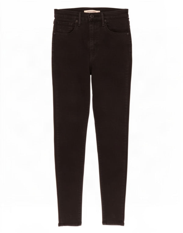 Levi's Womens Super Skinny Jeans W28 L32 Black Cotton