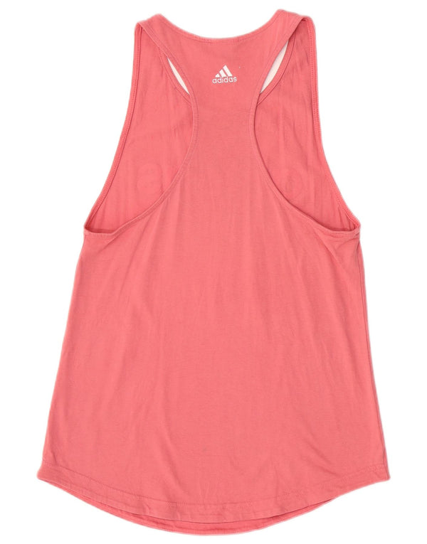 Adidas Womens Graphic Vest Top UK 10 Small Pink
