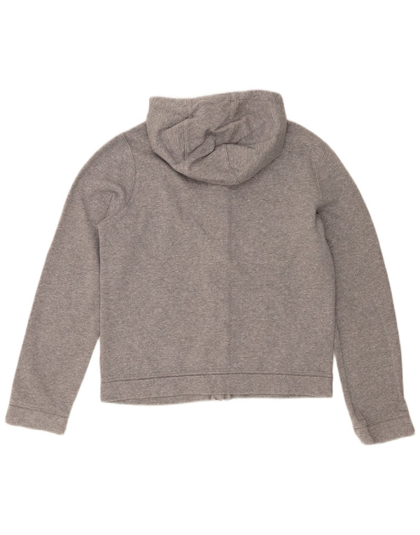 Nike Boys Zip Hoodie Sweater 13-14 Years XL Grey Colourblock Cotton
