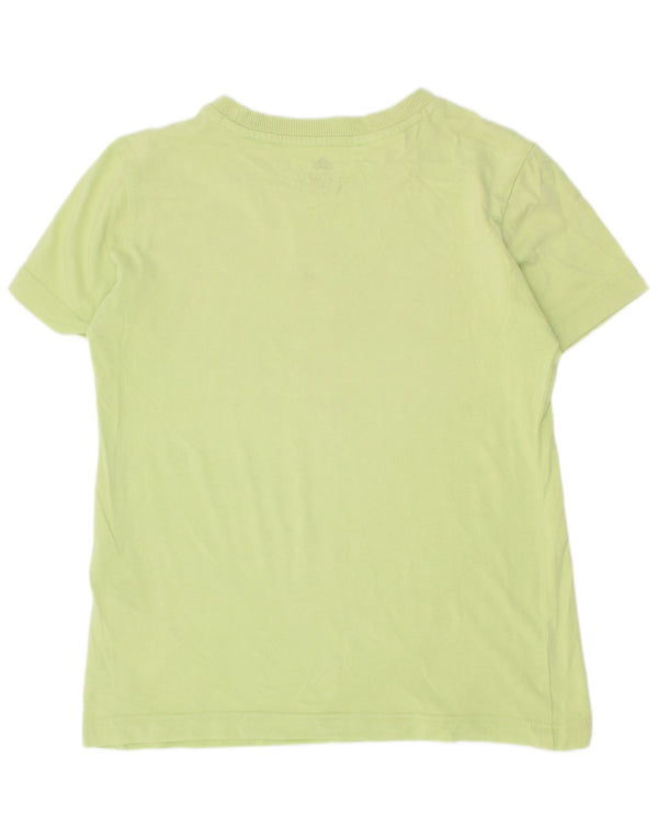 Adidas Boys Graphic T-Shirt Top 9-10 Years Green Cotton