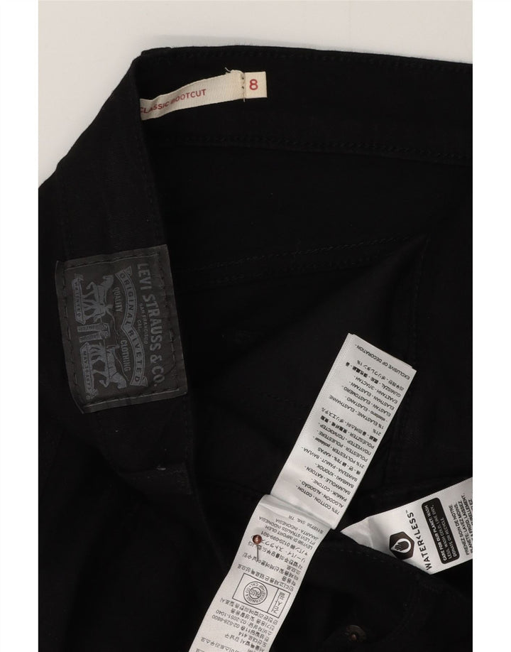 LEVI'S Womens Classic Bootcut Jeans US 8 Medium W30 L29 Black Cotton