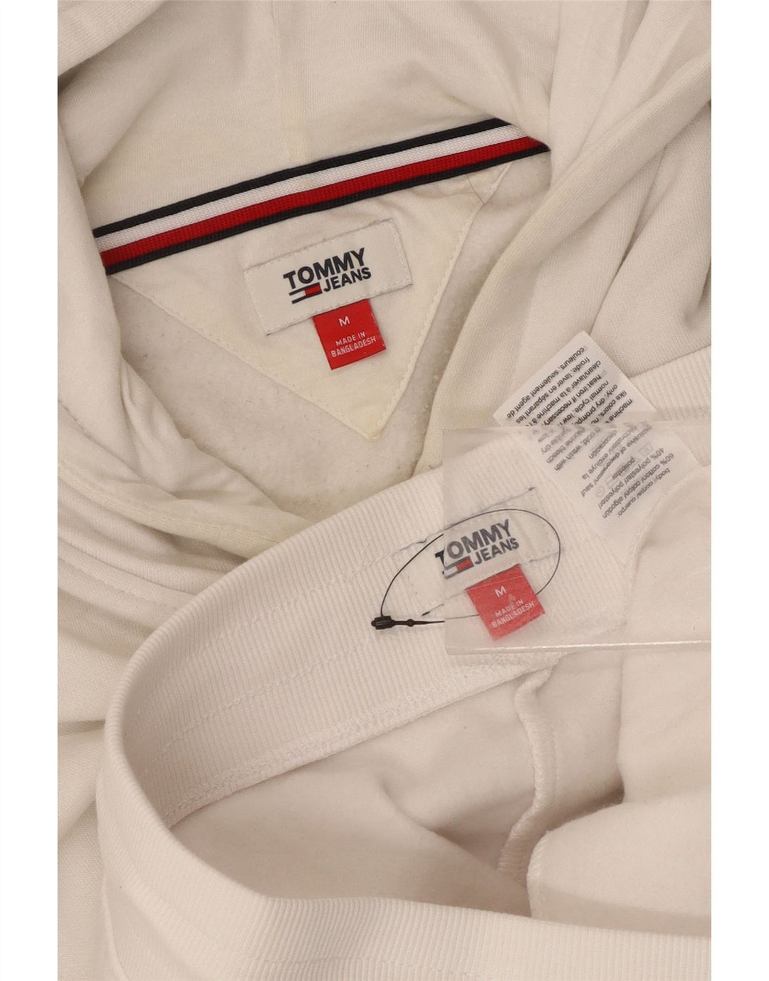 Tommy Hilfiger Womens Graphic Full Tracksuit UK 14 Medium White Cotton