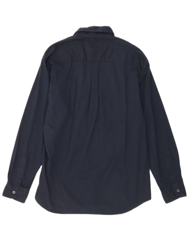 Carrera Mens Shirt Large Navy Blue Cotton