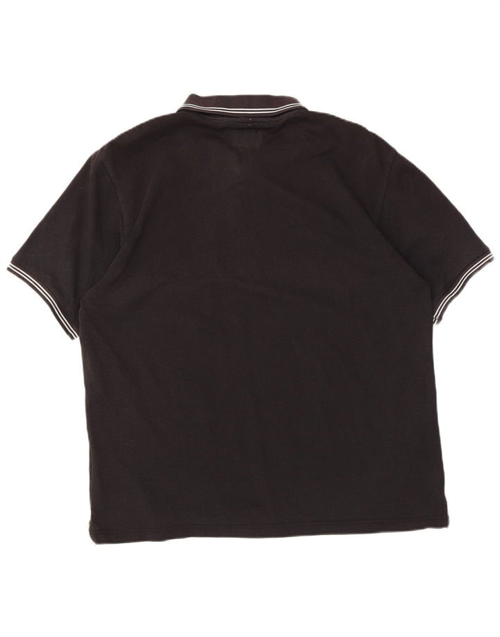 Champion Mens Easy Fit Polo Shirt XL Black Cotton