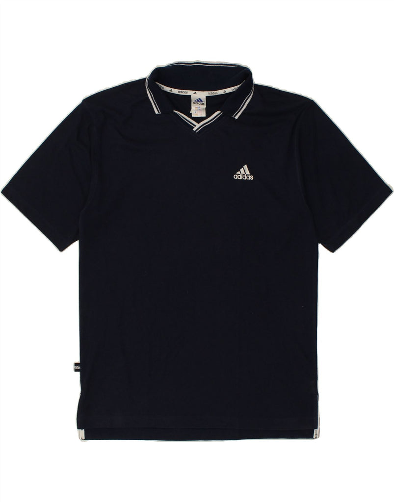 ADIDAS Mens Polo Shirt UK 46/48 XL Navy Blue Cotton Vintage Adidas and Second-Hand Adidas from Messina Hembry 