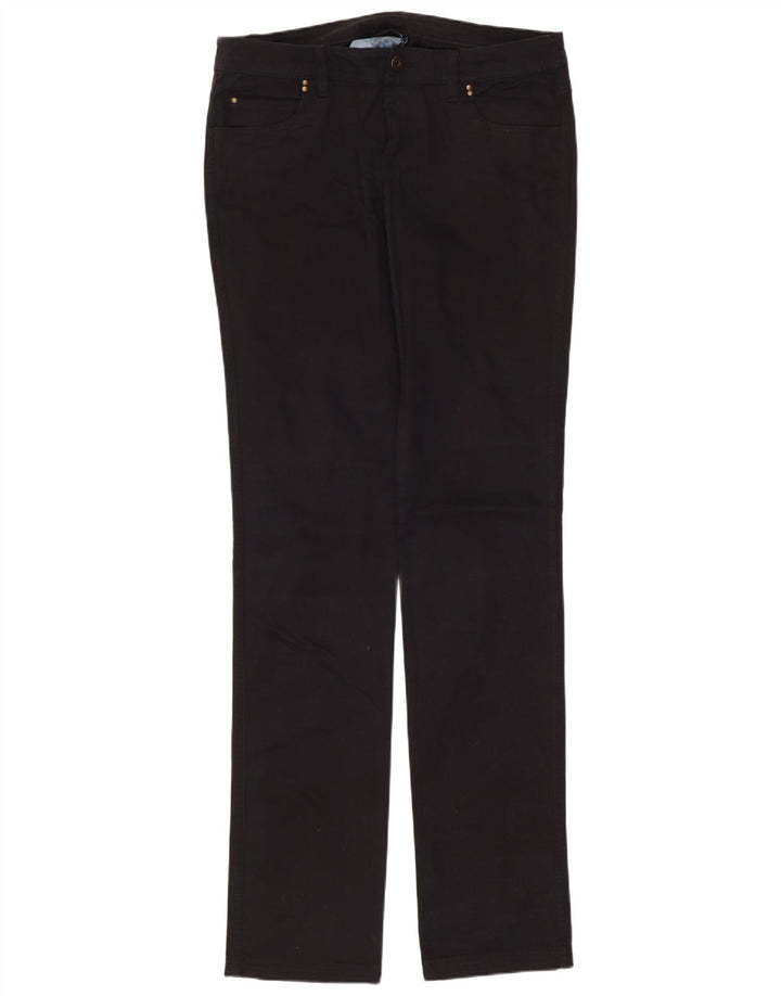 CHAMPION Womens Straight Casual Trousers Medium W30 L34 Black Cotton