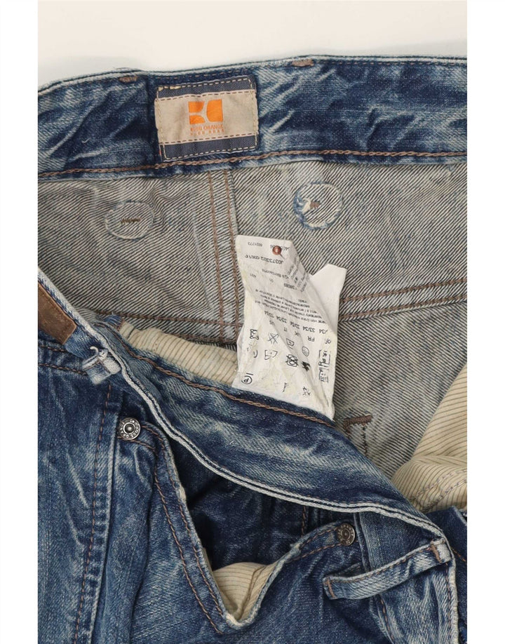 Hugo Boss Mens Slim Jeans W33 L34 Blue Cotton