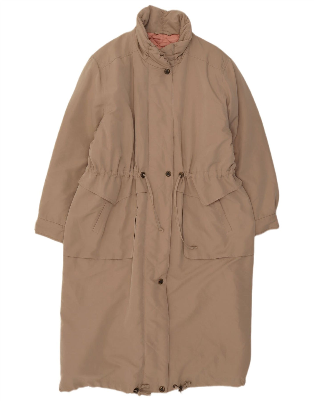 Trevira Womens Raincoat UK 16 Large Beige Polyester
