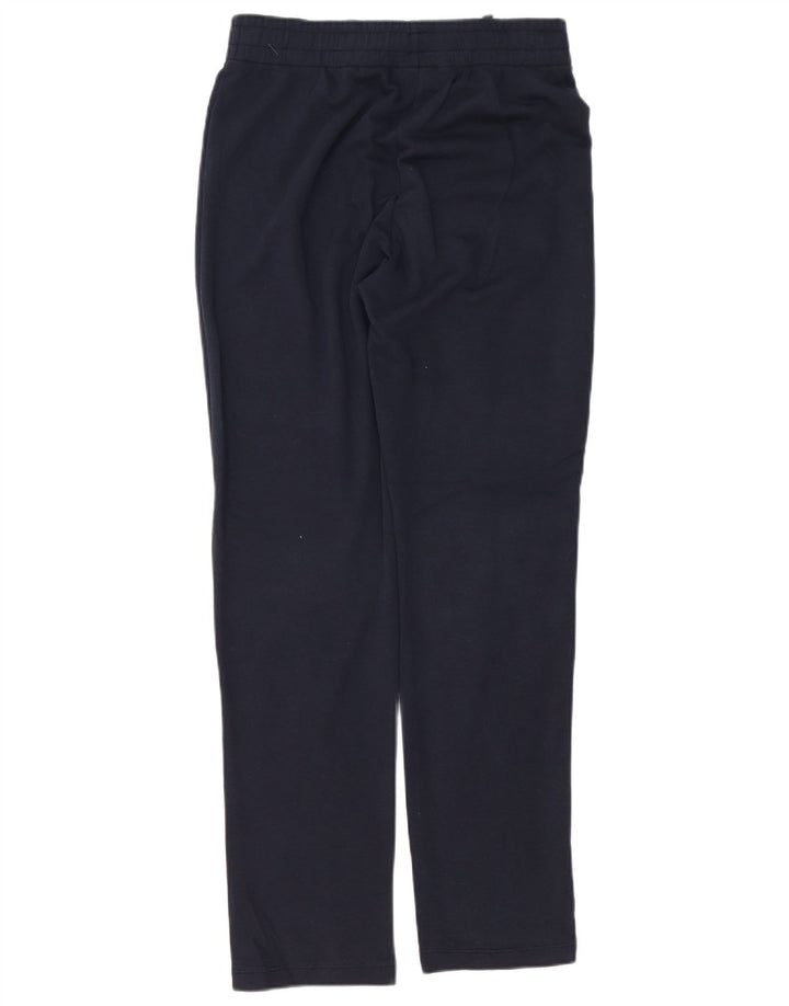 Champion Womens Tracksuit Trousers UK 14 Medium Navy Blue Cotton