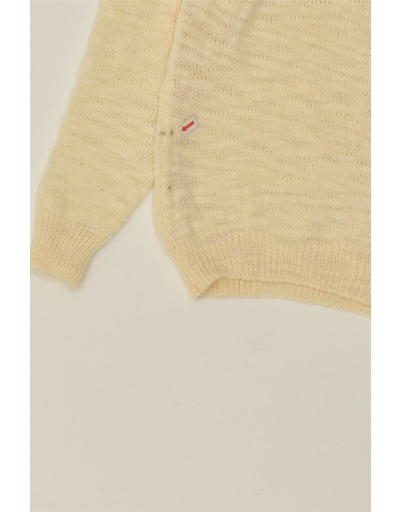 VINTAGE Womens Turtle Neck Jumper Sweater  UK 12 Medium Beige | Vintage Vintage | Thrift | Second-Hand Vintage | Used Clothing | Messina Hembry 