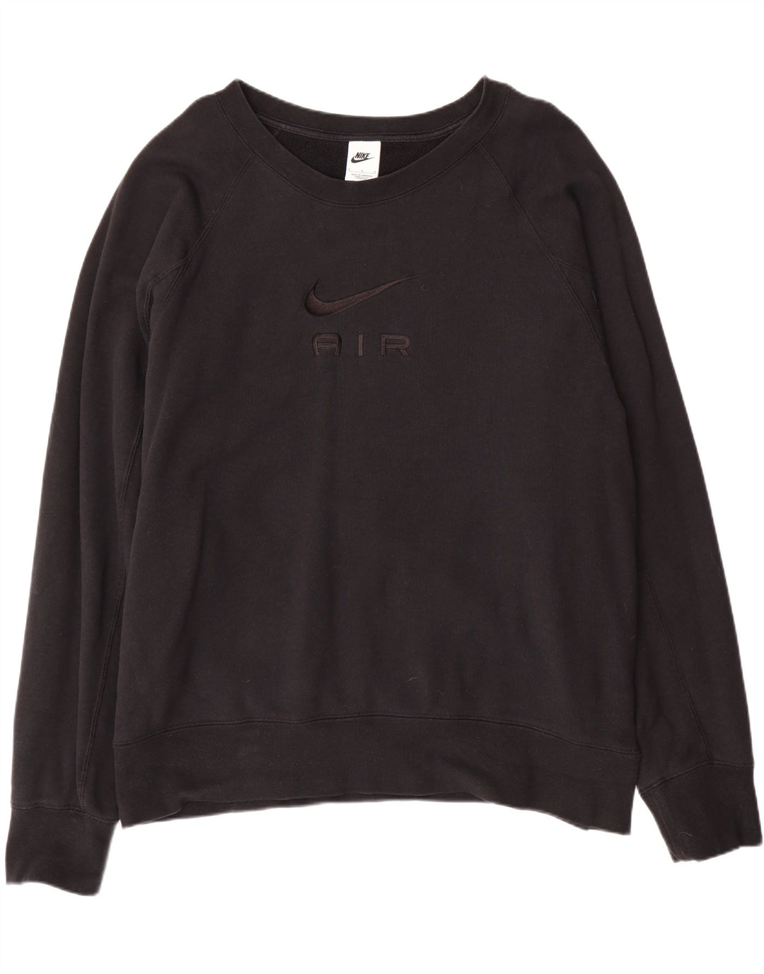 NIKE Mens Graphic Sweatshirt Jumper Large Black Cotton