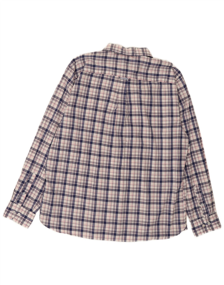 CREW CLOTHING Mens Classic Fit Shirt 2XL Blue Check Cotton