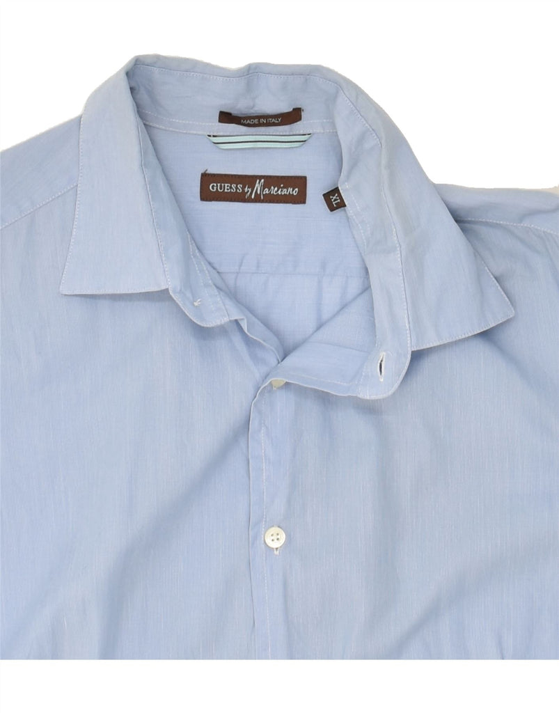 GUESS BY MARCIANO Mens Slim Shirt XL Blue Cotton | Vintage Guess By Marciano | Thrift | Second-Hand Guess By Marciano | Used Clothing | Messina Hembry 