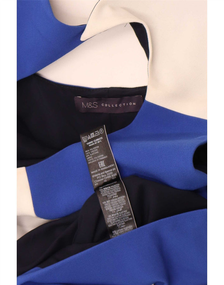 Marks & Spencer Womens Sheath Dress UK 8 Small Multicoloured Colourblock